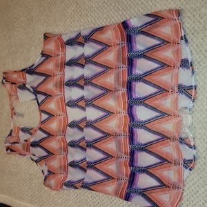 ⭐ 3 for $15 Pretty sleeveless blouse with lace detail